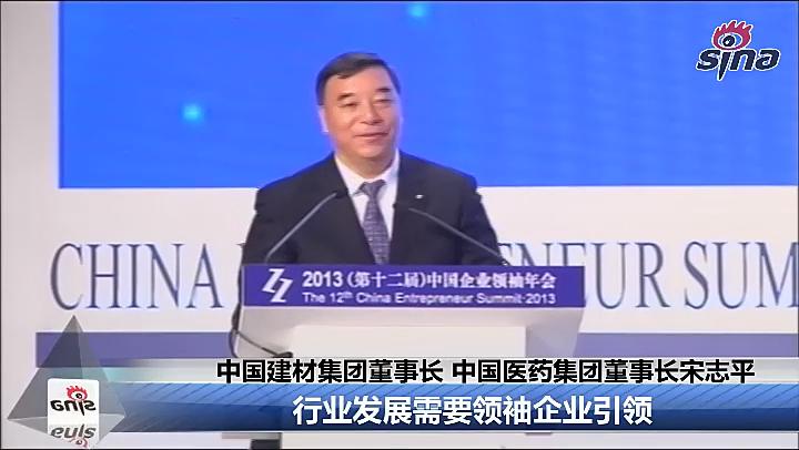 2013中国企业翘楚年会：宋志平：行业发展必要翘楚企业引领